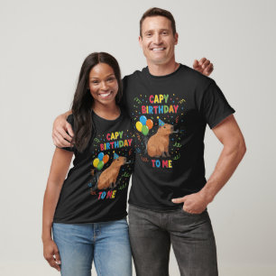 Camiseta Capy Aniversário para Mim Capivara Aniversário Bda