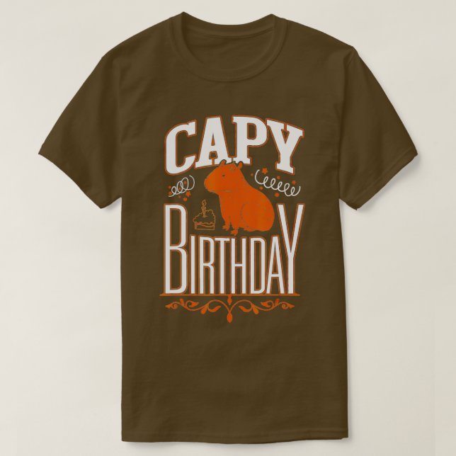 Camiseta Capy Birthday (Frente do Design)