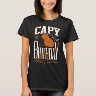 Camiseta Capy Birthday, Capybara Plush, Cappybara, Capybara