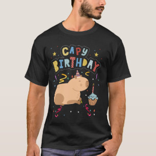 Camiseta Capy Birthday Shirt Funny Capybara Animal Boys Gi