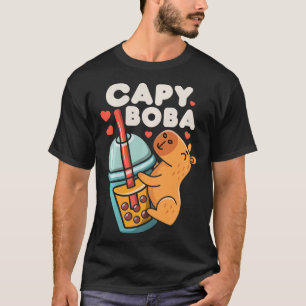 Camiseta Capy Boba Bubble Milk Tea Funny Rodent An