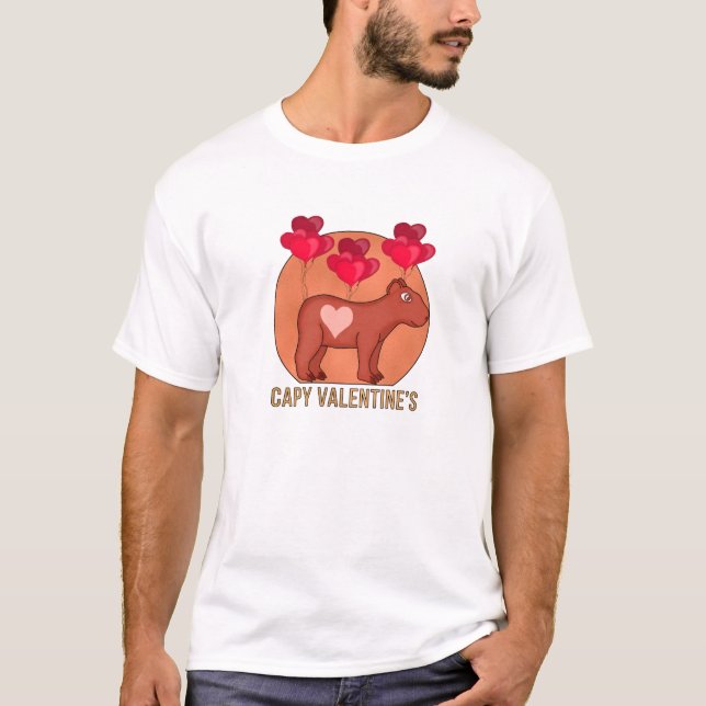 Camiseta Capy Dia de os namorados (Frente)