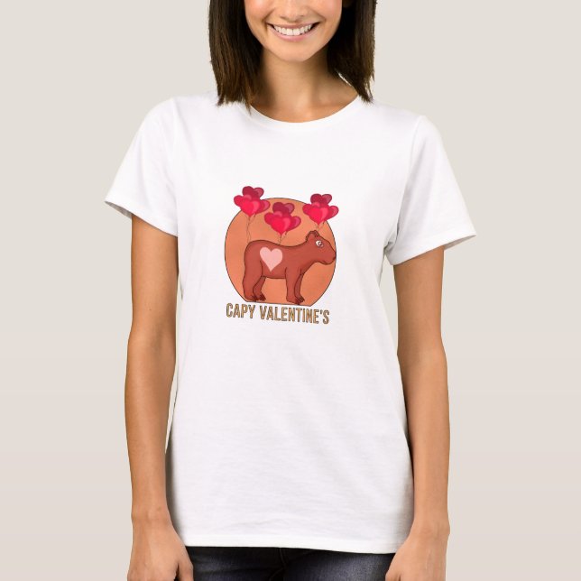Camiseta Capy Dia de os namorados (Frente)