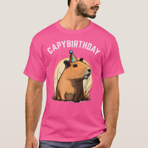 Camiseta Capyanniano de aniversário de Capybara