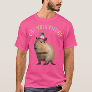 Camiseta Capyanniano de aniversário de Capybara