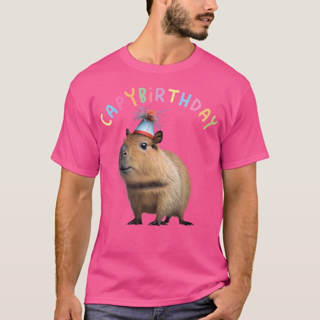 Camiseta Capyanniano de aniversário de Capybara (Frente)