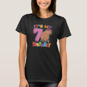 Camiseta Capybara 7 Festa de aniversário Capybaras Para Rap