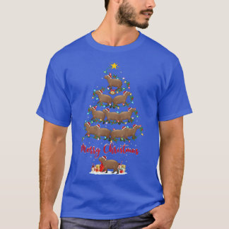 Camiseta Capybara Amante de os animais Matching Papais noei