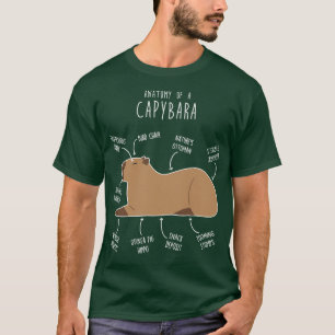 Camiseta Capybara Anatomy