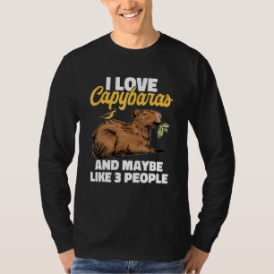Camiseta Capybara Animais I Love Capybaras e talvez como 3