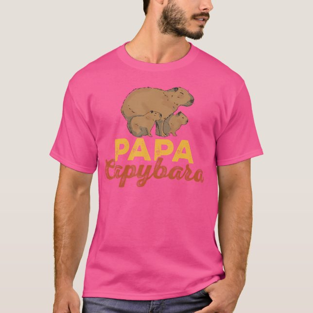 Camiseta Capybara Animais Pet Papa Capybara (Frente)