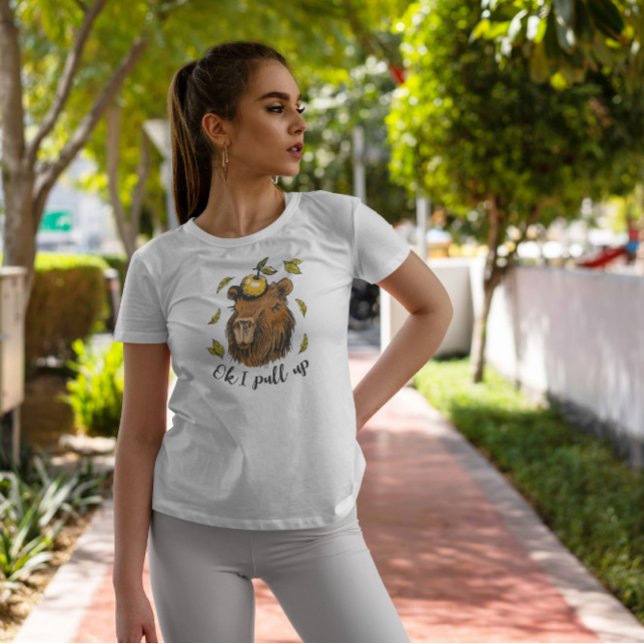 Camiseta Capybara Animal Com Apple (Criador carregado)