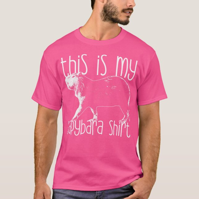 Camiseta Capybara Animal Esta É A Minha Capybara (Frente)