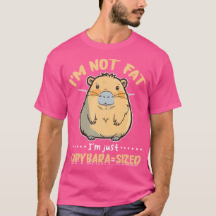 Camiseta Capybara Animal Pet Não Sou Gordo Sou Apenas Capyb
