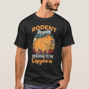 Camiseta Capybara Animal Pet Rodent arco da realeza até