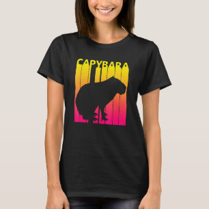 Camiseta Capybara Animal Retro Costume