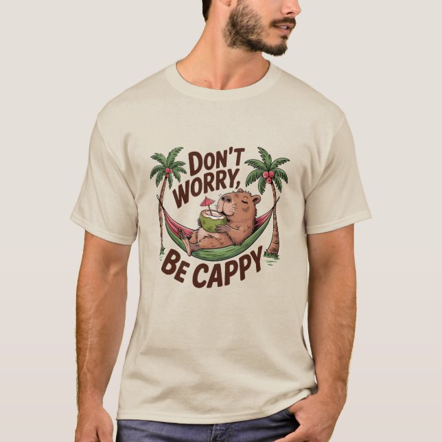 Camiseta Capybara Be Happy (Frente)