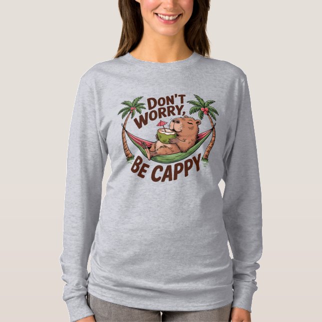 Camiseta Capybara Be Happy (Frente)