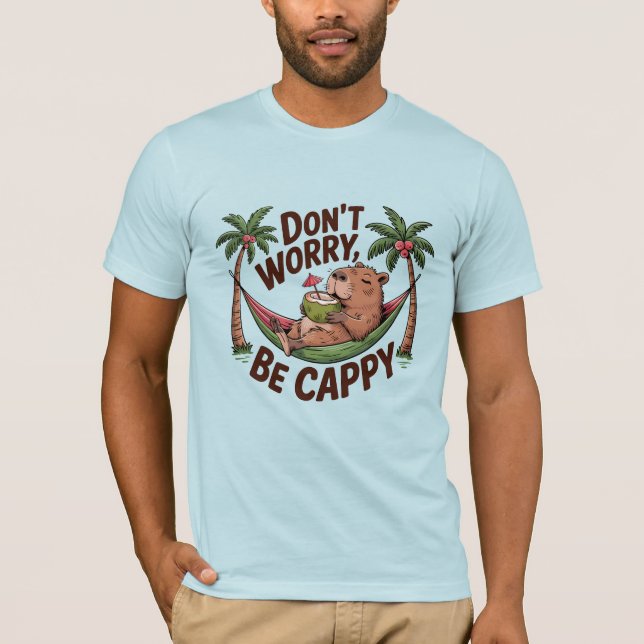 Camiseta Capybara Be Happy (Frente)