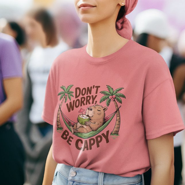 Camiseta Capybara Be Happy (Capybara Be Happy Tri-Blend Shirt)