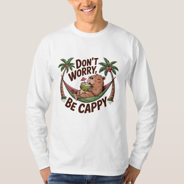 Camiseta Capybara Be Happy (Frente)