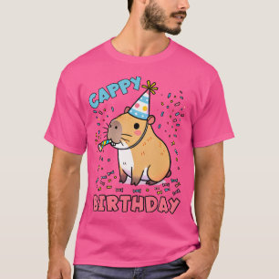 Camiseta Capybara Birthday Pun Cappy Birthday Capybara