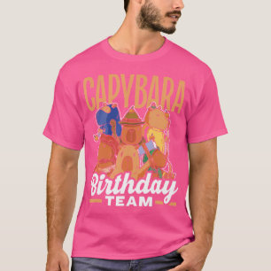 Camiseta Capybara Birthday Team Animal Capybaras Rodent Lov