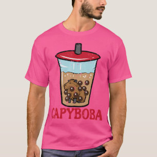 Camiseta Capybara Boba Capyboba Capy Bubble Milk Tea Women