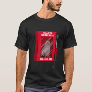 Camiseta Capybara Break glass em caso de infelicidade