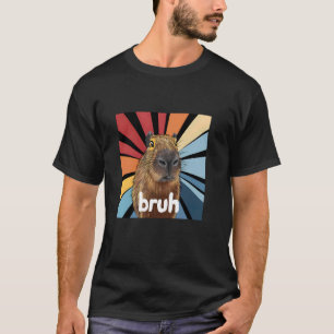 Camiseta Capybara Bruh - Meme Gráfico Encantado Capybara Lo