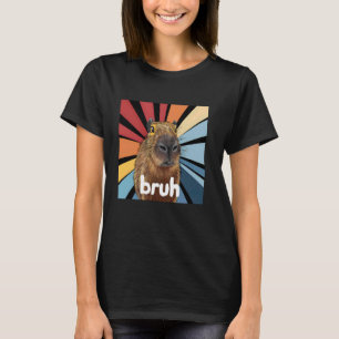 Camiseta Capybara Bruh - Meme Gráfico Encantado Capybara Lo