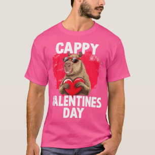 Camiseta Capybara Cappy Dia de os namorados