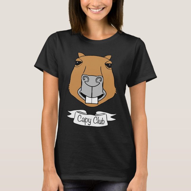 Camiseta Capybara Capy Club (Frente)
