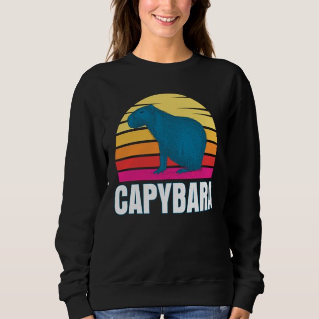 Camiseta Capybara Capybara Rodent Pet Animal Sunset (Frente)
