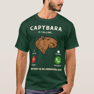 Camiseta Capybara Chama-Se Funny Capibara Meme Animal Lov