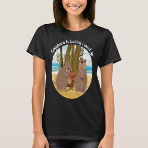 Camiseta Capybara Chama-Se Funny Capibara Rodent Animal L
