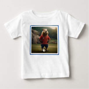 Camiseta "Capybara com Ponta de Goal: A Estrela de Futebol