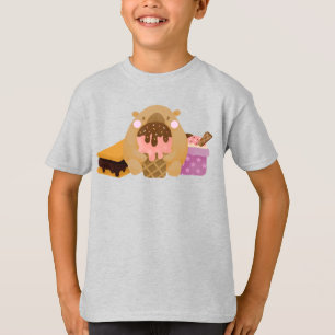 Camiseta Capybara com Sorvete