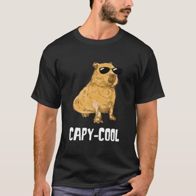 Camiseta Capybara Cool Rodent Animal Sunglass Capybara (Frente)