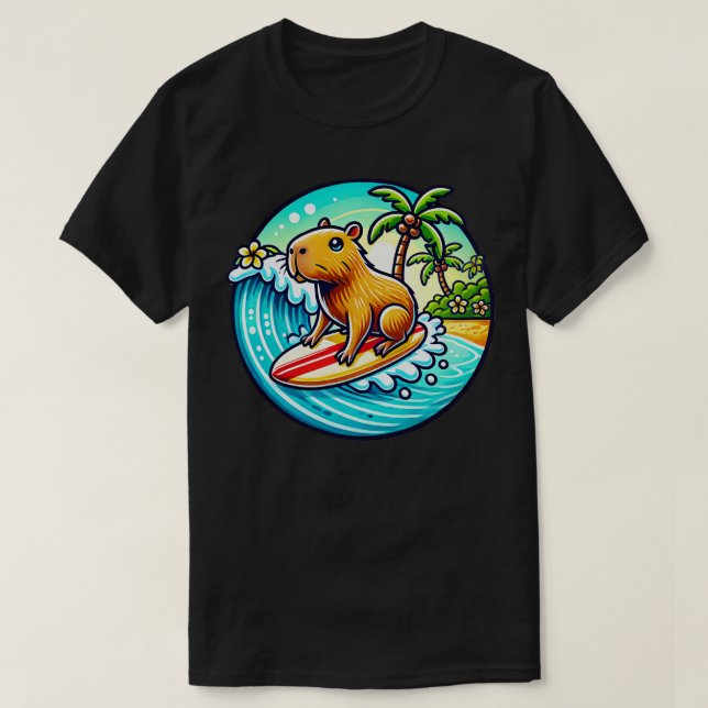 Camiseta Capybara Cowagunga TSirt (Frente do Design)