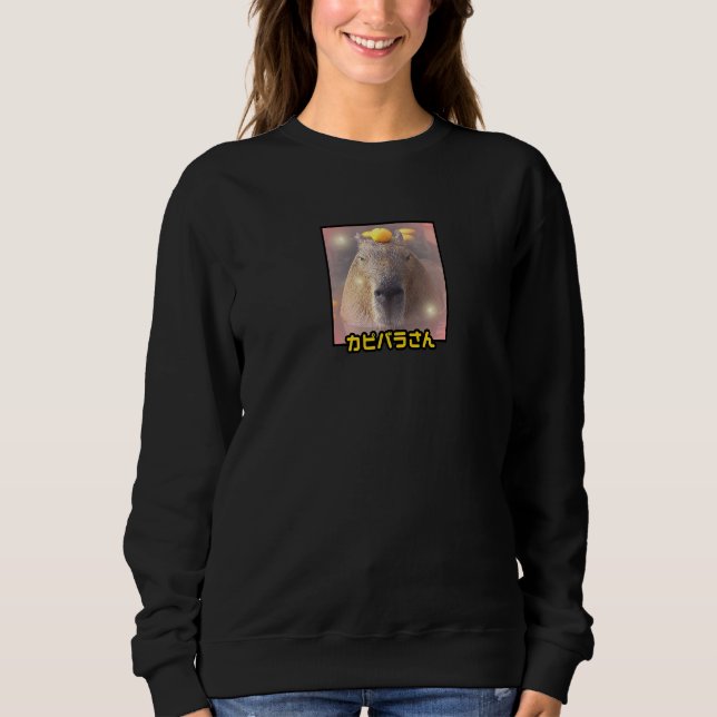 Camiseta Capybara Cuja Cabeça É Laranja (Frente)