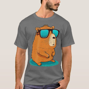 Camiseta Capybara Cute e a engraçada Capybara Legal Sunglas