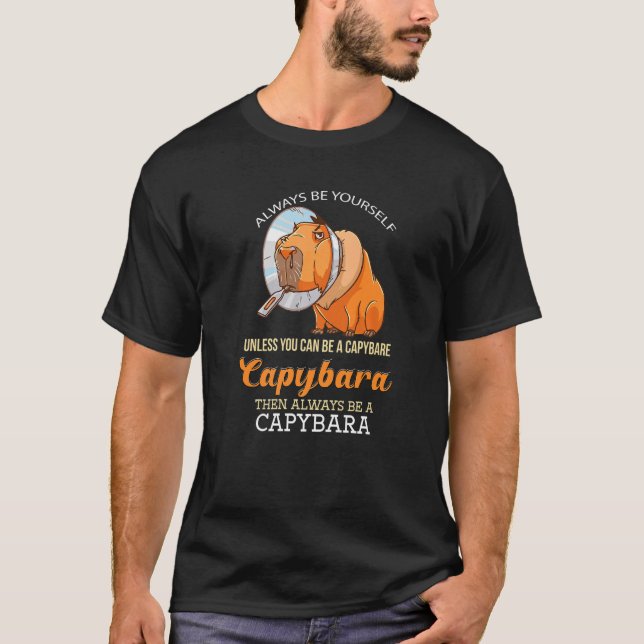 Camiseta Capybara  Cute Pet Animal Rodent Mammal Wildlife   (Frente)