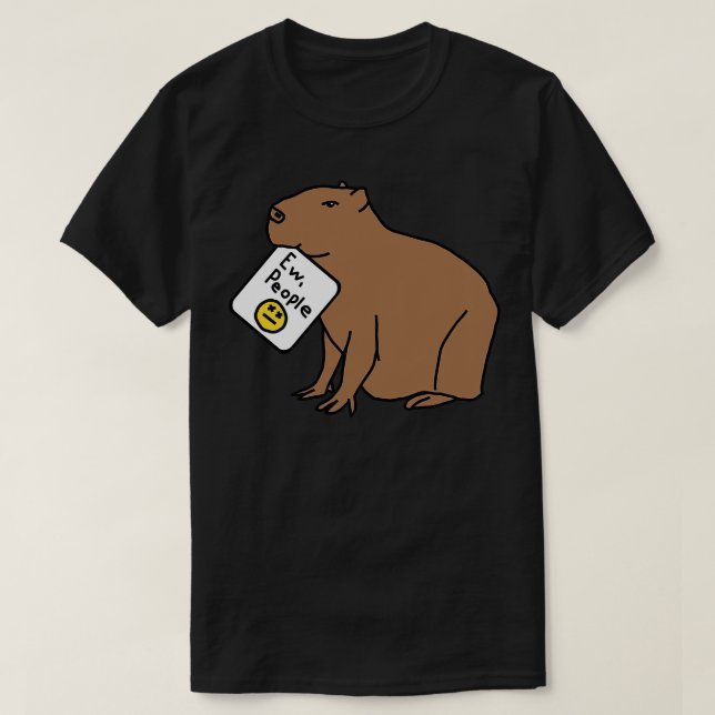 Camiseta Capybara Diz Ow Pessoas (Frente do Design)