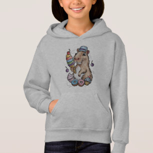 Camiseta capybara doce rosquinha cupcakes doces