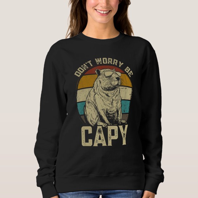Camiseta Capybara Dont Be Worry Be Capy  animal Capybara (Frente)