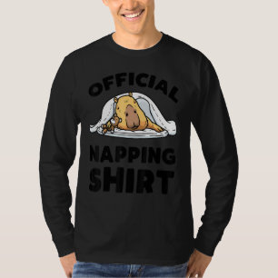 Camiseta Capybara Dormindo Nápoles Giant Cavy Rodent Pajama
