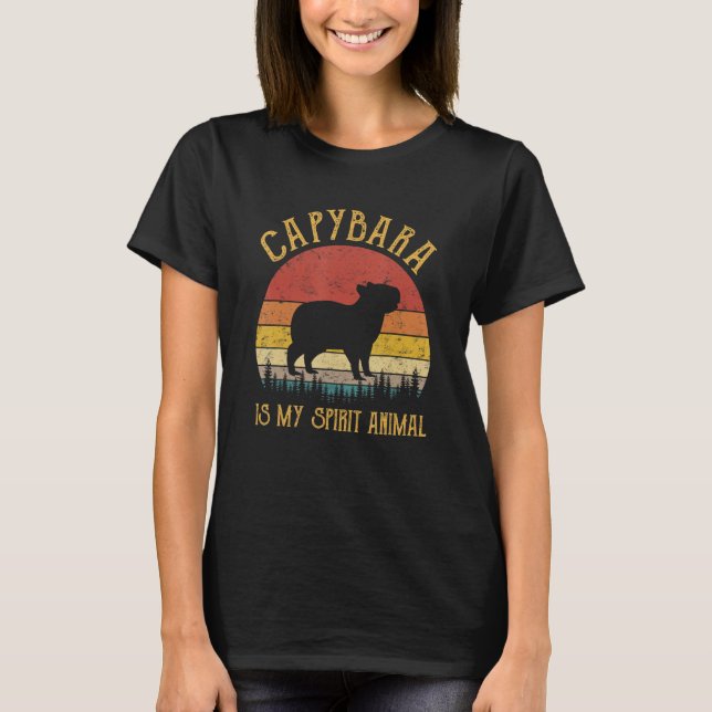 Camiseta Capybara É A Minha Pet De Corte Animal Espiritual (Frente)