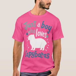 Camiseta Capybara É Apenas Um Rapaz Que Ama Capybaras