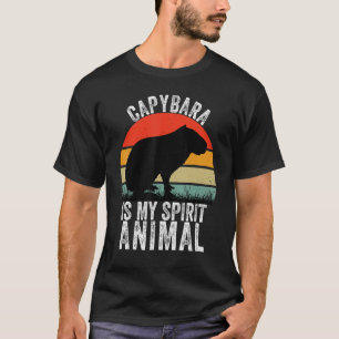 Camiseta Capybara É Minha Espírito Animal Vintage Capybara